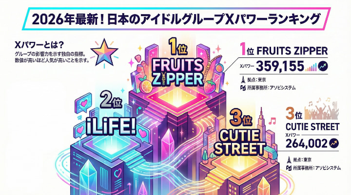 【2026最新】アイドルグループXパワーランキング